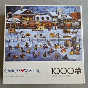 Buffalo Games Bostonians And Beans 1000pc Charles Wysocki Complete Preowned 2022